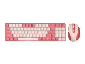 Redragon BS8772 Wireless Keyboard and Mouse Combo - Red/Pink