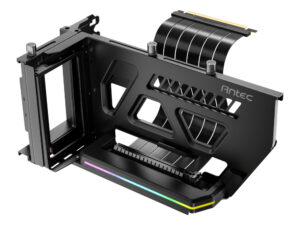 Antec SHIFT ARGB Vertical GPU Bracket with PCIe 4.0 Riser Cable - Black