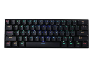 REDRAGON DRACONIC PRO Mechanical 61 Key|Bluetooth 5.0|RGB 9 Colour Modes|Rechargable Battery|Type-C Charging Cable Gaming Keyboard - Black