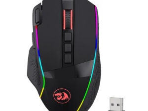REDRAGON Enlightment 19000DPI RGB Wireless Gaming Mouse - Black