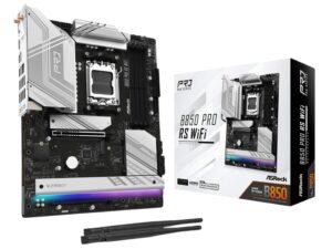 ASRock B850 Pro RS Wi-Fi ATX Motherboard (AMD AM5, DDR5, PCIe 5.0)