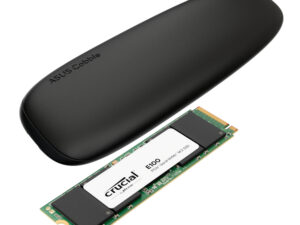 Asus Cobble M.2 SSD Type-C Enclosure and Crucial E100 1TB NVMe Bundle - Black