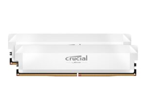 Crucial Pro DDR5-6000 64GB Overclocking Memory Kit - White