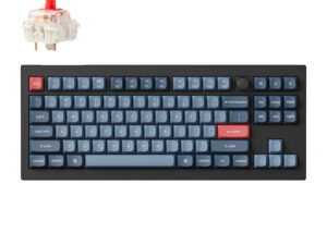 Keychron V3 Max QMK/VIA 80% Wireless Custom Mechanical Keyboard (Red Switch) – Carbon Black