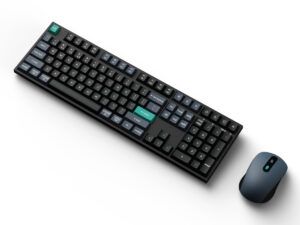 Keychron B36 100% Layout Wireless Keyboard and Mouse Combo – Black/Green
