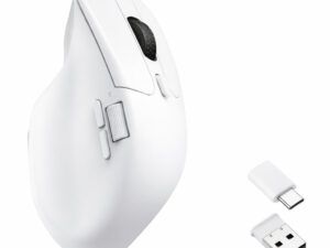 Keychron M6 1K Dual-Wireless Bluetooth and 2.4G Mouse – White
