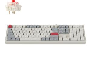 Keychron Q6 Max QMK/VIA Wireless Custom Mechanical Keyboard OSA Gateron Red Jupiter Switches - Shell White