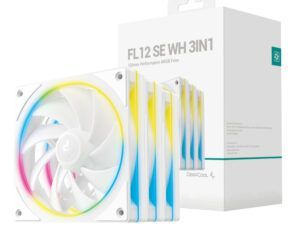 DeepCool FL12 SE 3-in-1 ARGB 120mm Fan 3 Pack - White