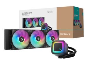 DeepCool LE360 V2 ARGB 360mm AIO Liquid Cooler - Black