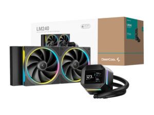 DeepCool LM240 ARGB 240mm AiO CPU Liquid Cooler - Black