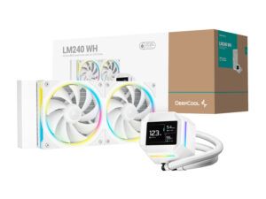 DeepCool LM240 ARGB 240mm AiO CPU Liquid Cooler - White