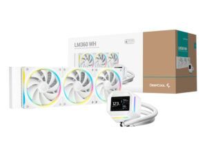 DeepCool LM360 ARGB 360mm AIO CPU Liquid Cooler - White