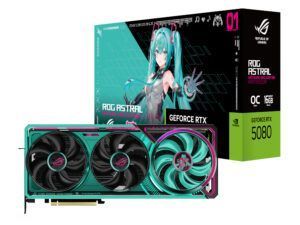 Asus ROG Astral GeForce RTX 5080 16GB GDDR7 OC Hatsune Miku Graphics Card