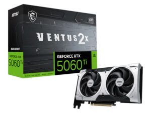 MSI Nvidia GeForce RTX 5060TI VENTUS 2X OC PLUS 8GB Graphics Card