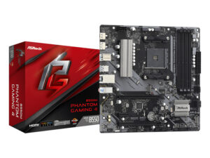 ASRock B550 Phantom Gaming 4 AM4 M-ATX Motherboard