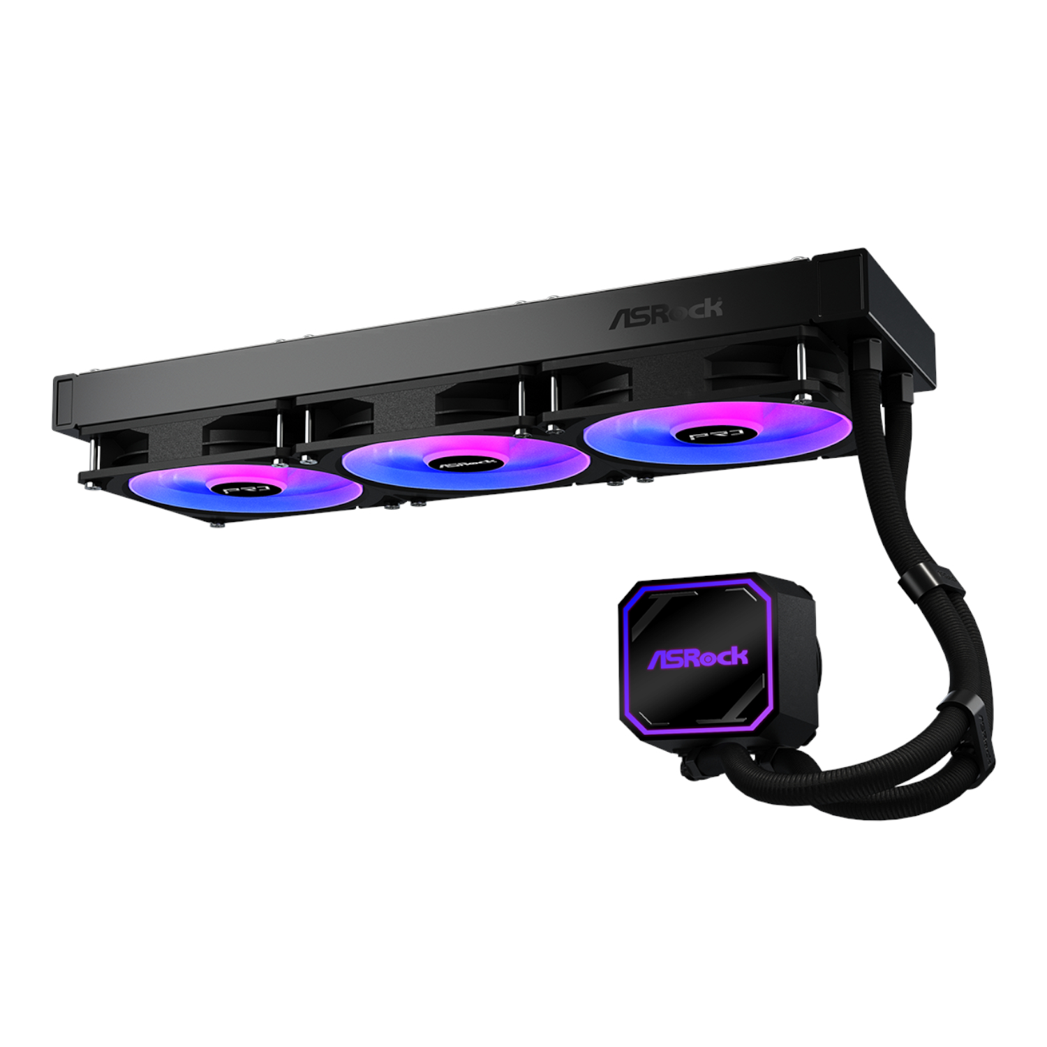 ASRock PRO 360 ARGB All-in-one Liquid CPU Cooler - Black - Image 3