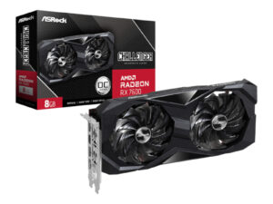 ASRock Radeon RX7600 Challenger 8G OC GDDR6 128-BIT Graphics Card
