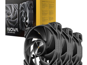 Antec NOVA 120 PWM Fan 3 Pack with Speed Controller - Black