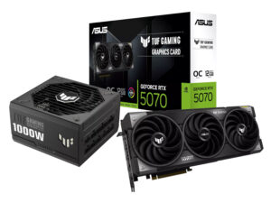 Asus TUF Gaming GeForce RTX 5070 OC Edition and 1000W 80 PLUS Gold Modular Power Supply Bundle 