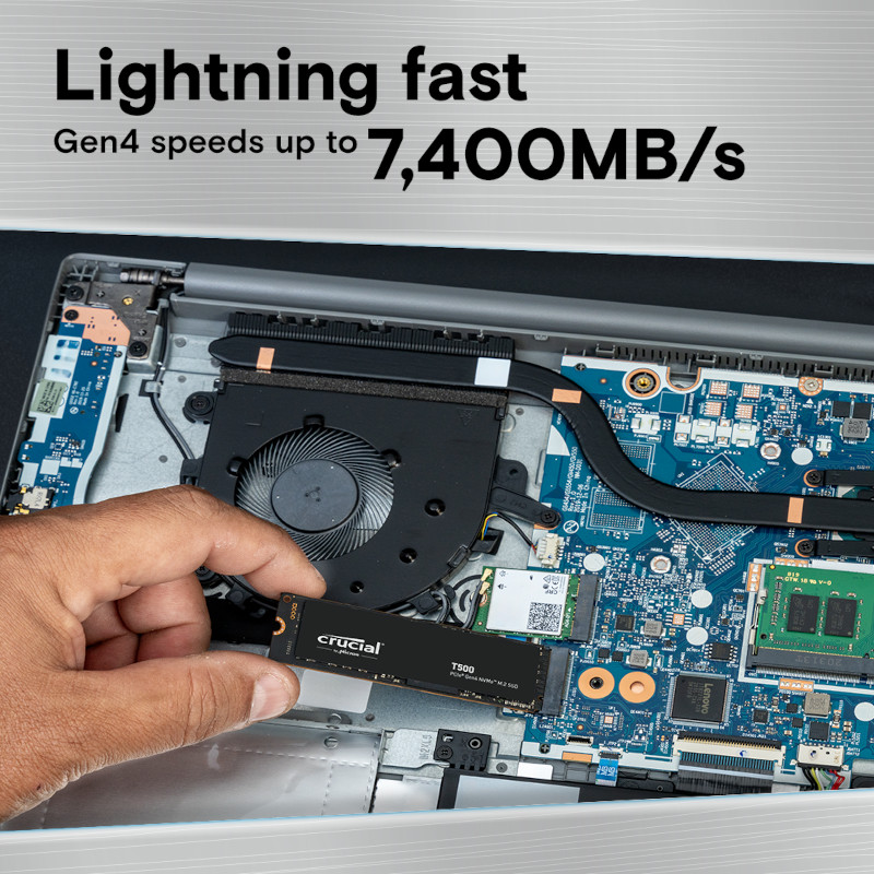 Crucial T500 1TB M.2 NVMe Gen4 NAND SSD - Image 3