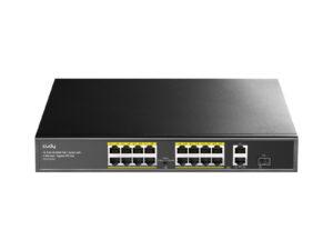 Cudy 16-Port Unmanaged PoE+ Switch - Rack Mount