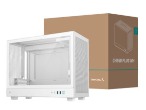 DeepCool CH160 PLUS Micro-ATX Chassis - White