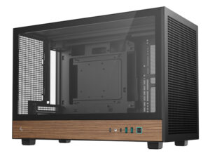 DeepCool CH260 Wood mATX Gaming Chassis - Black