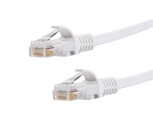 Gizzu Cat6 UTP Fly Lead Ethernet Network Cable 1m – White