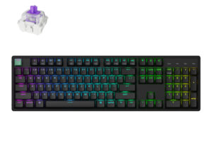 Keychron K10 HE 100% Hot-Swap Gateron Dbl-Rail Nebula Switch RGB Wireless Keyboard - Black