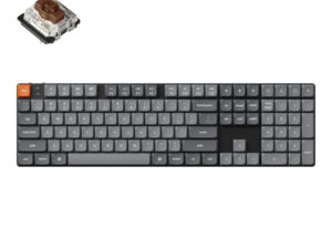 Keychron K5 Max QMK/VIA Full-sized Wireless Custom Mechanical Keyboard | BROWN Switches