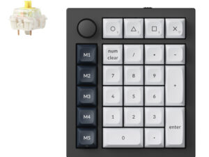 Keychron Q0 Max QMK Gateron Jupiter Banana RGB Wireless Custom Number Pad Shell White