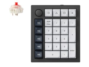 Keychron Q0 Max QMK Gateron Jupiter Red RGB Wireless Custom Number Pad Carbon Black