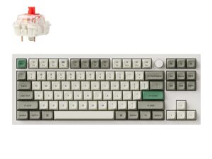 Keychron Q3 Max 80% Full Assembled Knob Red Switch Hot-Swap Gateron Jupiter RGB Wireless Keyboard - Shell White