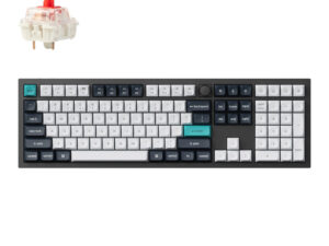 Keychron Q6 Max 100% Full Assembled Knob Red Switch Hot-Swap Gateron Jupiter RGB Wireless Keyboard - Black