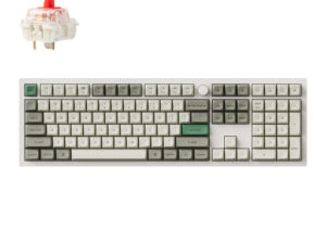 Keychron Q6 Max QMK/VIA Wireless Custom Mechanical Keyboard KSA Gateron Red Jupiter Switches - Shell White