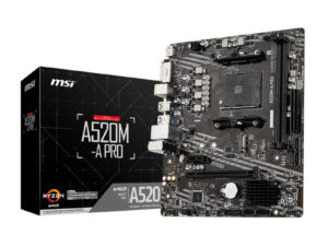 MSI A520M-A PRO AM4 AMD MATX Gaming Motherboard