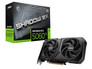 MSI GeForce RTX 5060 Ti SHADOW 2X OC PLUS 128-bit GDDR7 8GB Graphics Card