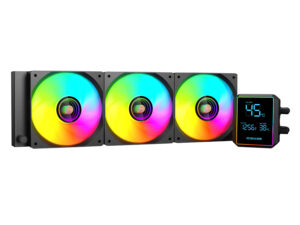 PCBuilder BLIZZARD FREEZE 360mm AIO ARGB Liquid CPU Cooler - Black