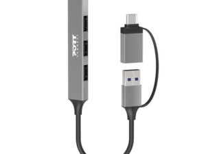 Port Connect USB Type-C to 4-port USB-A 3.0/2.0 Hub