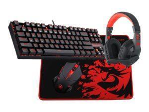 REDRAGON 4IN1 Mechanical Gaming Combo Mouse|Mouse Pad|Headset|Mechanical Keyboard