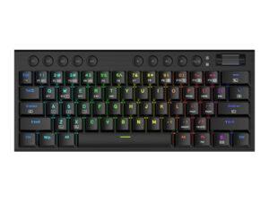 REDRAGON Horus Mini Pro 61Key Wireless Bluetooth Red Switch RGB Low Profile Gaming Mechanical Keyboard - Black