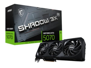 MSI NVIDIA GeForce RTX 5070 Shadow 3X OC 12GB GDDR7 Graphics Card