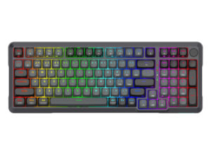 Redragon BRAGI PRO K688 98+1 Gasket Wireless Mechanical Keyboard (Triple Mode, RGB, Hot-Swappable, Cream Linear Switches)