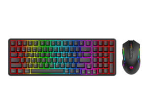Redragon S162 RGB 3-Mode Wireless Mechanical Gaming Keyboard and Mouse Combo - Black