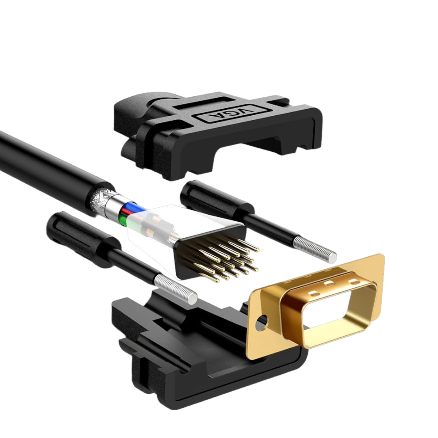 UGREEN VGA Male to Male Cable 5m 1080p -Black - Image 3