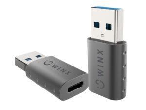 WINX LINK Simple USB to Type-C Adapter Dual Pack