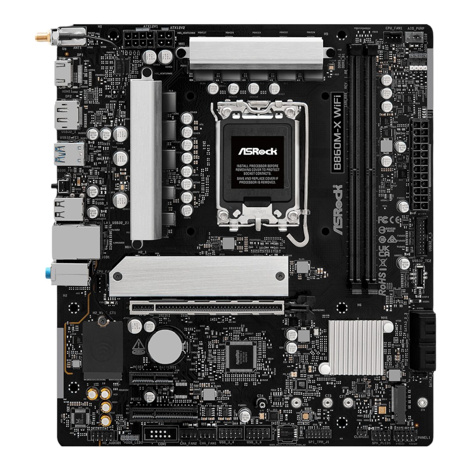 ASRock B860M-X WIFI Micro ATX DDR5 Motherboard (PCIe 5 and Wi-Fi 6E) - Image 2