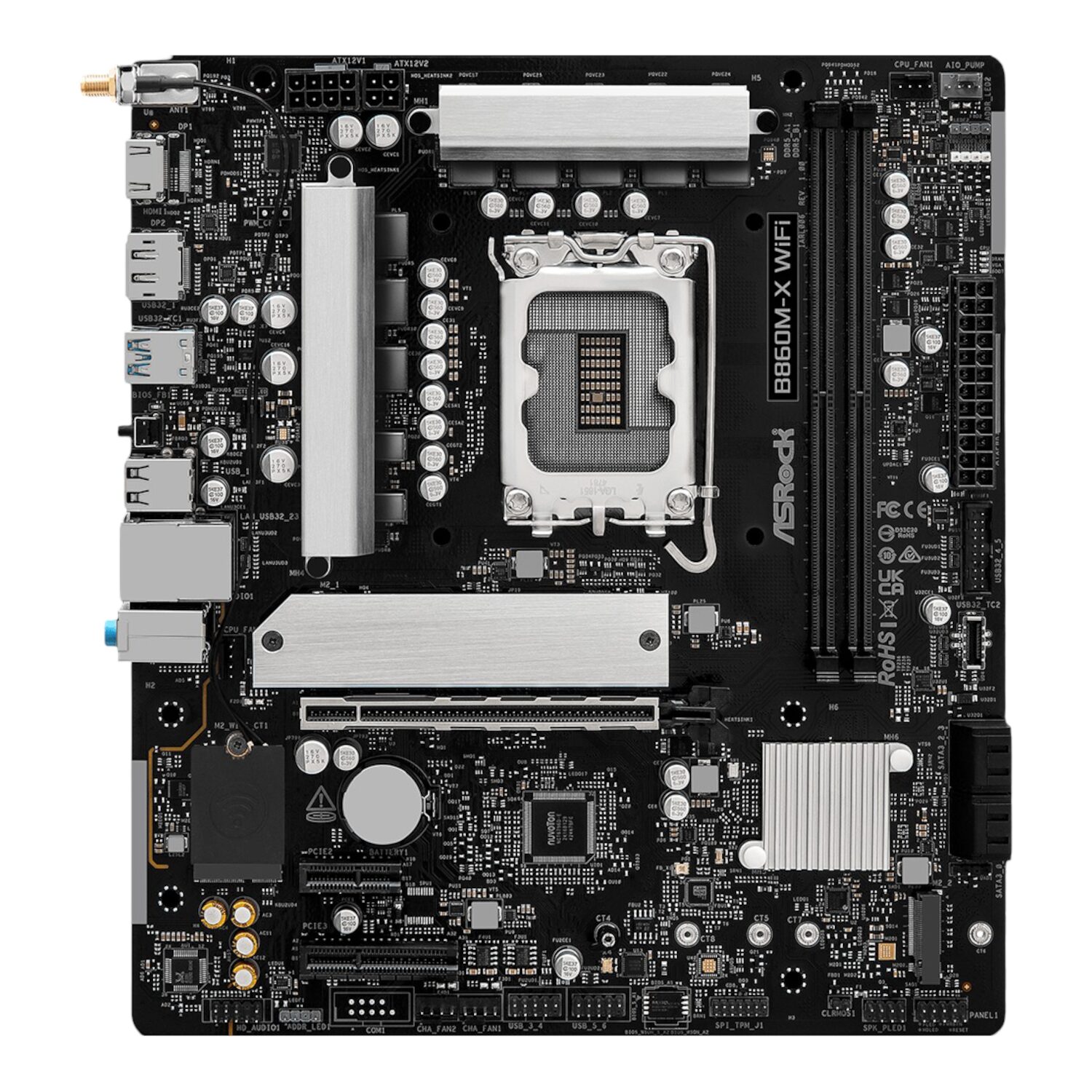 ASRock B860M-X WIFI Micro ATX DDR5 Motherboard (PCIe 5 and Wi-Fi 6E) - Image 3