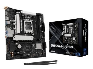 ASRock B860M-X WIFI Micro ATX DDR5 Motherboard (PCIe 5 and Wi-Fi 6E)