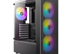 Antec AX27 RGB ELITE ATX Gaming Chassis - Black